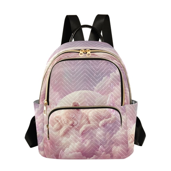 Casual Sleeping Cub on Soft Clouds Backpack for School,College and Travel, Water Resistant Bookbag,