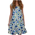 thumbnail image 1 of Casual Sleeveless Summer Dress for Women Beach A Line Swing Sundress Lightweight Vacation Dress, 1 of 5