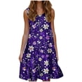 thumbnail image 1 of Casual Sleeveless Summer Dress for Women Beach A Line Swing Sundress Lightweight Vacation Dress, 1 of 5