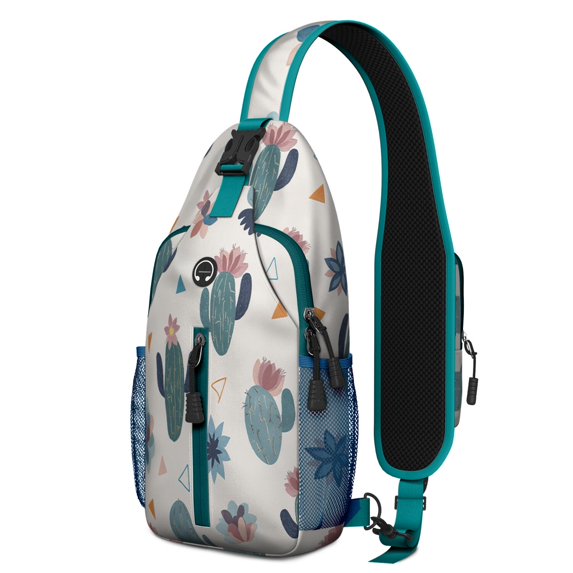Cactus Rucksack Casual Sling Bag Crossbody Shoulder Backpack Cactus Crossbody Bag for ...