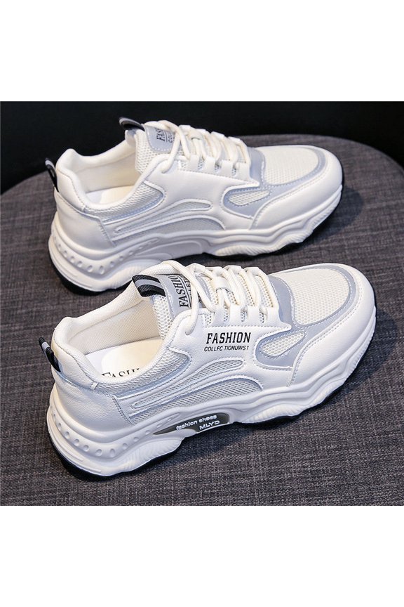 Casual Sneakers for Women That Boost Height - Lightweight And Breathable Running Tennis Shoes, Stylish White Sneakers for Comfort., Women Shoes