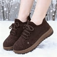 thumbnail image 1 of Casual Snow Shoes for Women Breathable Mesh Plush Lined Outdoor Walking Shoes Insulated Round Toe Ankle Boots, 1 of 8