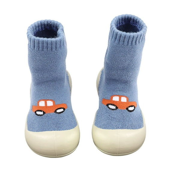 Casual Socks Toddler Baby Soft First Indoor Cartoon Elastic Shoes Walkers Baby Shoes Size 4 Shoes for Baby Girls High Top Shoes for Girls