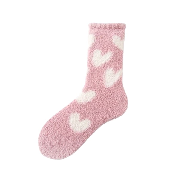 Casual Socks for Women Soft Plush Fuzzy Sleeping Slipper Socks Warm Stocking Stuffers Fuzzy Socks