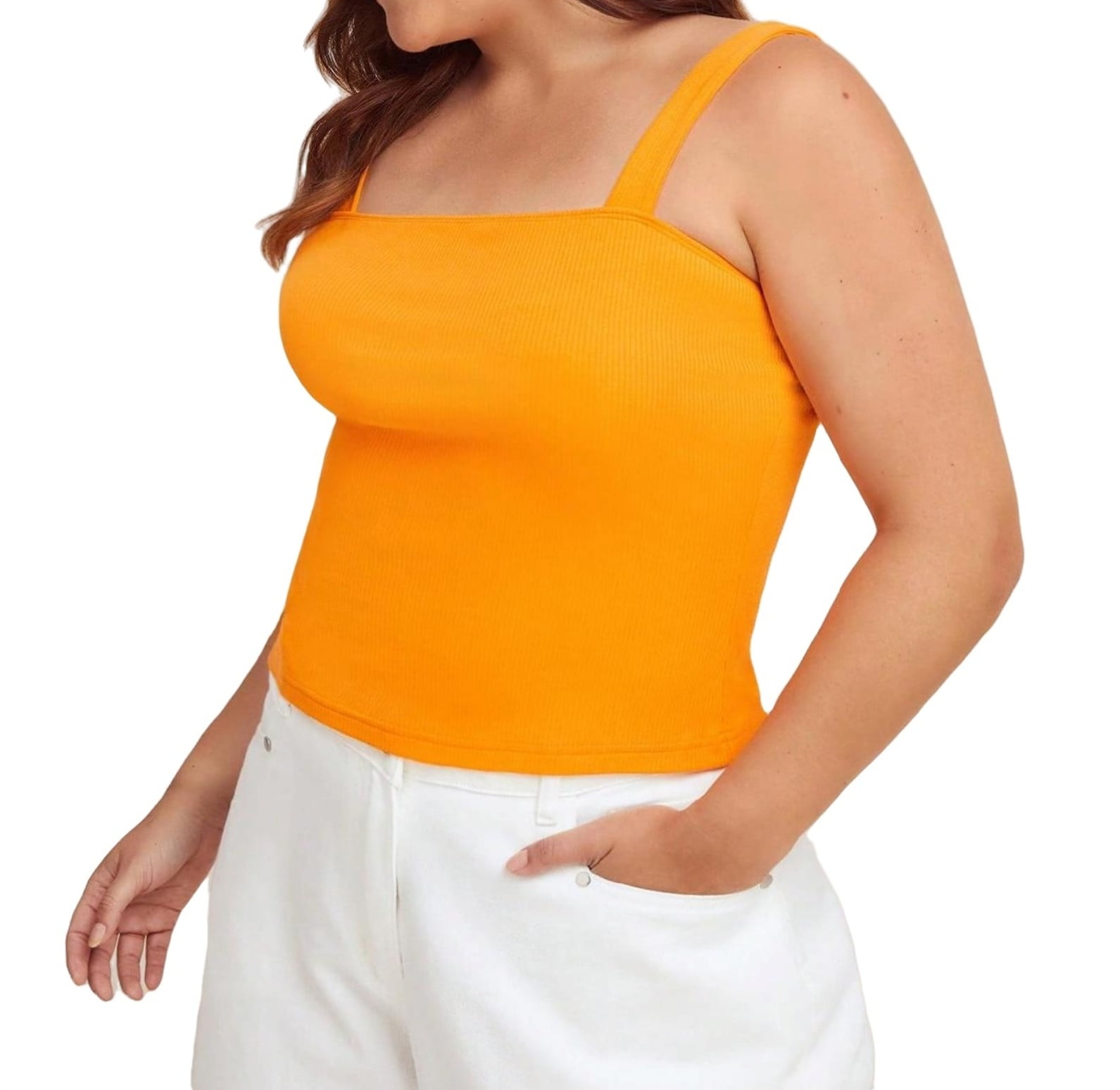 plus size yellow cami