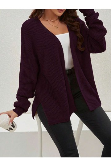 Cardigan Side Slits for Women Clothing