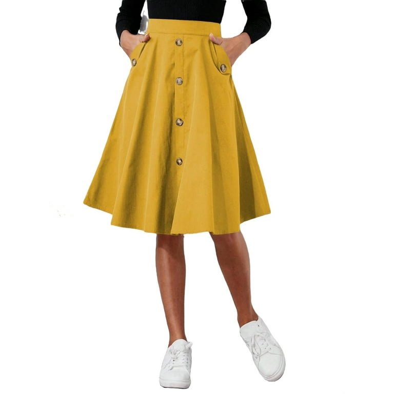 Mustard skirt walmart hotsell