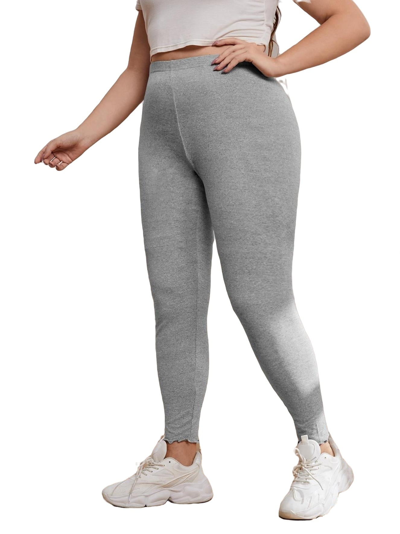 Cool Grey Melange Recycled Seamless Leggings – Just Strong