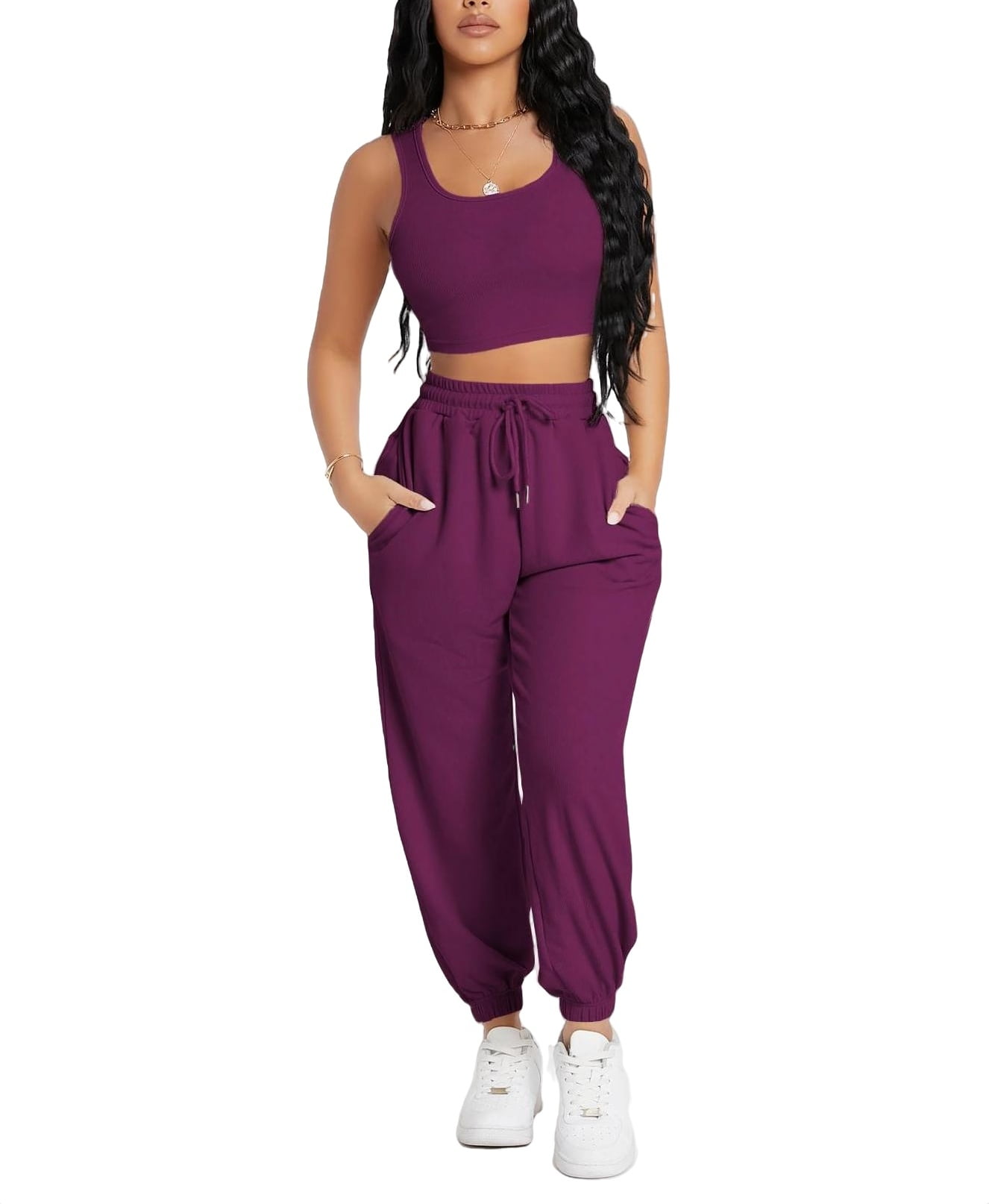 Jogger and tank top set new arrivals