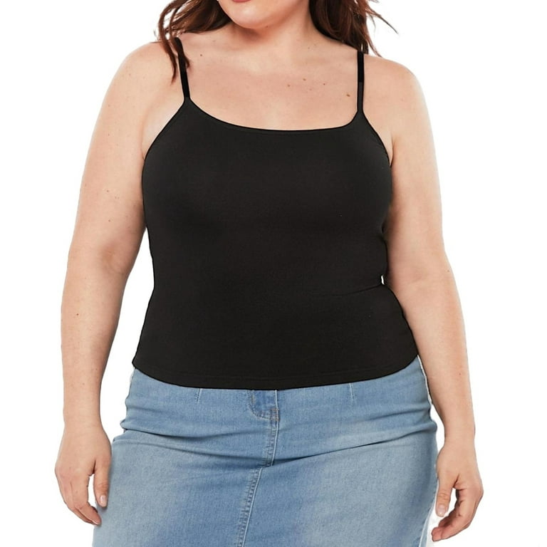 Plus size spaghetti strap tank tops clearance