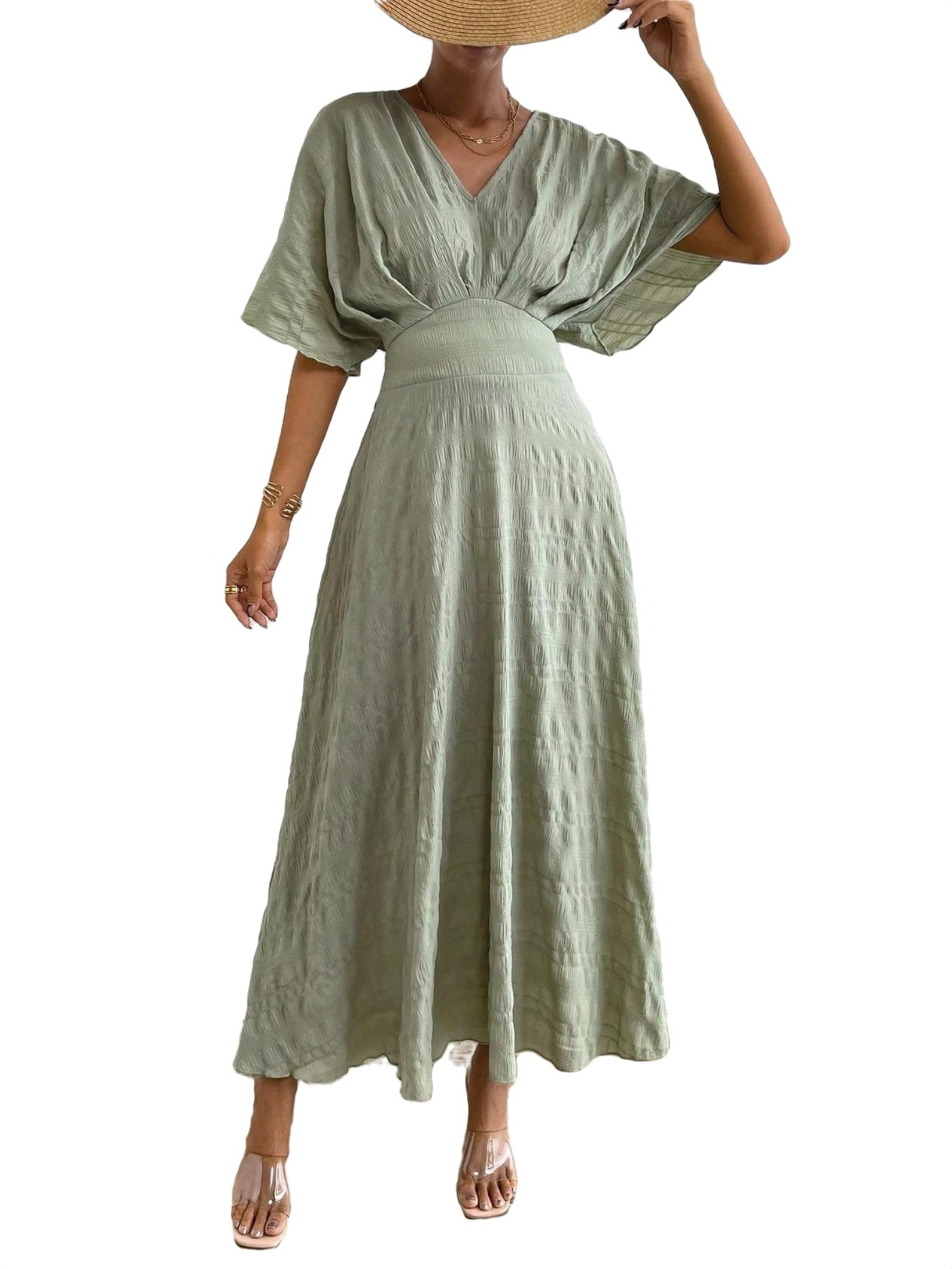 Green Women Dress S996 main image 1