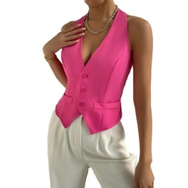 Elegant Plain Cape Blazer Hot Pink Women Blazers Walmart