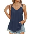 thumbnail image 1 of Casual Spaghetti Strap Navy Blue L, 1 of 7