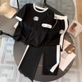 thumbnail image 1 of Casual Sportswear Set For Women In Summer, Lightweight And Stylish, Featuring Trendy Wide-Leg Pants In A Fashionable Two-Piece Outfit., 1 of 5