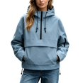 thumbnail image 1 of Casual Sporty Hooded Jacket And Windbreaker for Women Lightweight Outerwear with Adjustable, 1 of 4