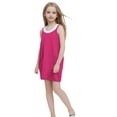 thumbnail image 1 of Casual Spring Dresses for Toddler Girls New Girls Tennis Dress with Shorts Casual Summer Sleeveless Spaghetti Straps Athletic Dress Trendy One Piece Romper Pinks 11 Years, 1 of 5