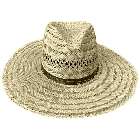 Casual Straw Hat Unisex Artisanal Woven Hat Outdoor Activity Hat Fashionable Hat for Leisure and Holiday Use