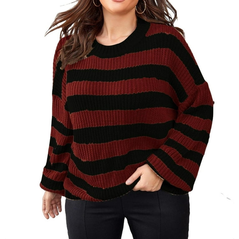 Walmart striped sweater top