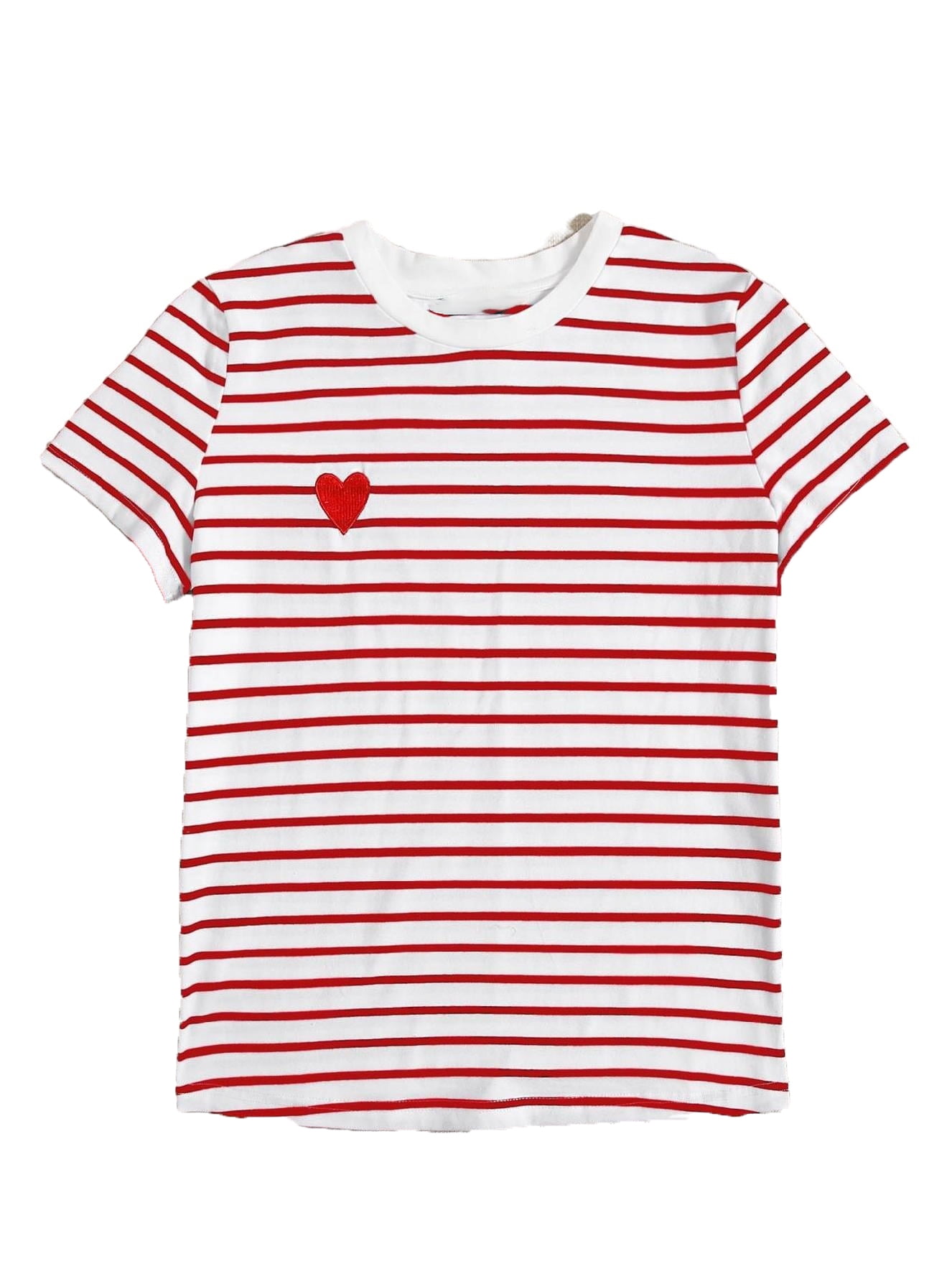 Plus size red clearance and white striped top