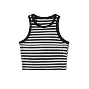 Essential Black and White Fitted Cami Camisole Spaghetti & Noodle Tank Top  Shirt for Women 2 Pack (Extra Large) 