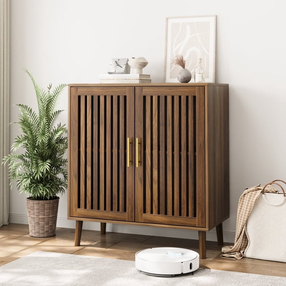 Casual Style Buffet with Slatted Doors / Provide Optimal Ventilation for Storage