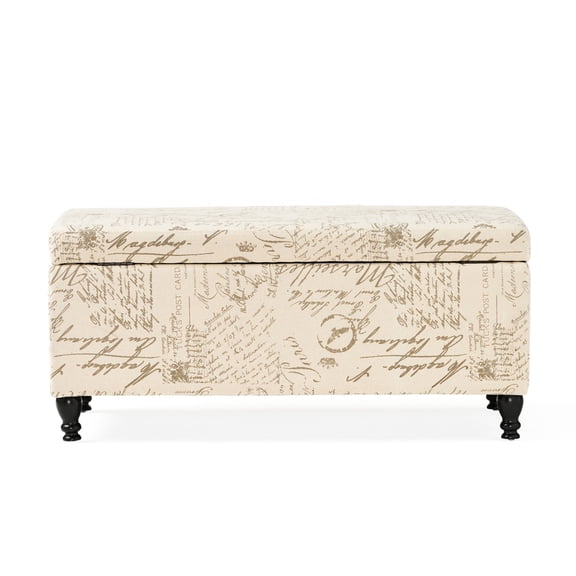 Casual Style Linen Storage Bench / Hidden Storage and Relaxing Seating