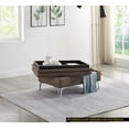 thumbnail image 1 of Casual Style Storage Ottoman - Chocolate, 1 of 5