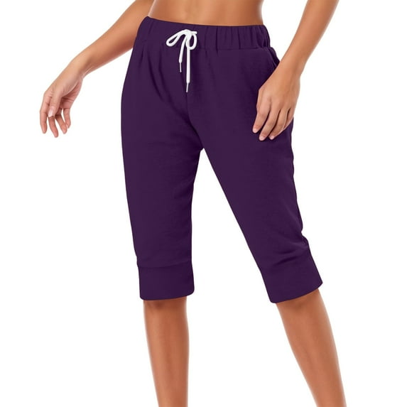 Casual Summer 7/8 Pants With Drawstring For Everyday Wear For Short Sleeve Tops Easy To Clean And Maintain For All Summer Activities Leopard Pants Sweat Track Pants Women Cover up Pants Womens Pants