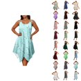 thumbnail image 1 of Casual Summer Dress Sleeveless Asymmetric Style With Heart Print Flowy Comfortable Dress, 1 of 5