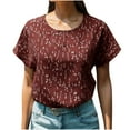thumbnail image 1 of Casual Summer Tops for Women Over 50 Womens Work Blouses Short Sleeve Plus Size Womens Shirts Dressy Casual, 1 of 5
