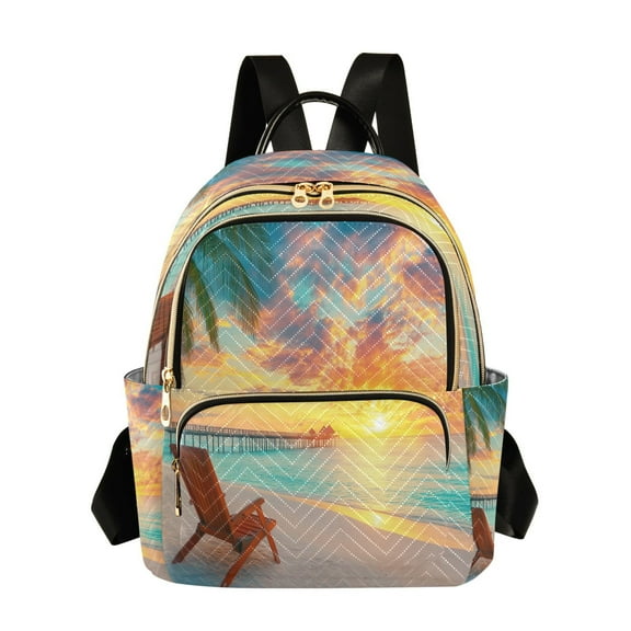 Casual Sunset Backpack for School,College and Travel, Water Resistant Bookbag,