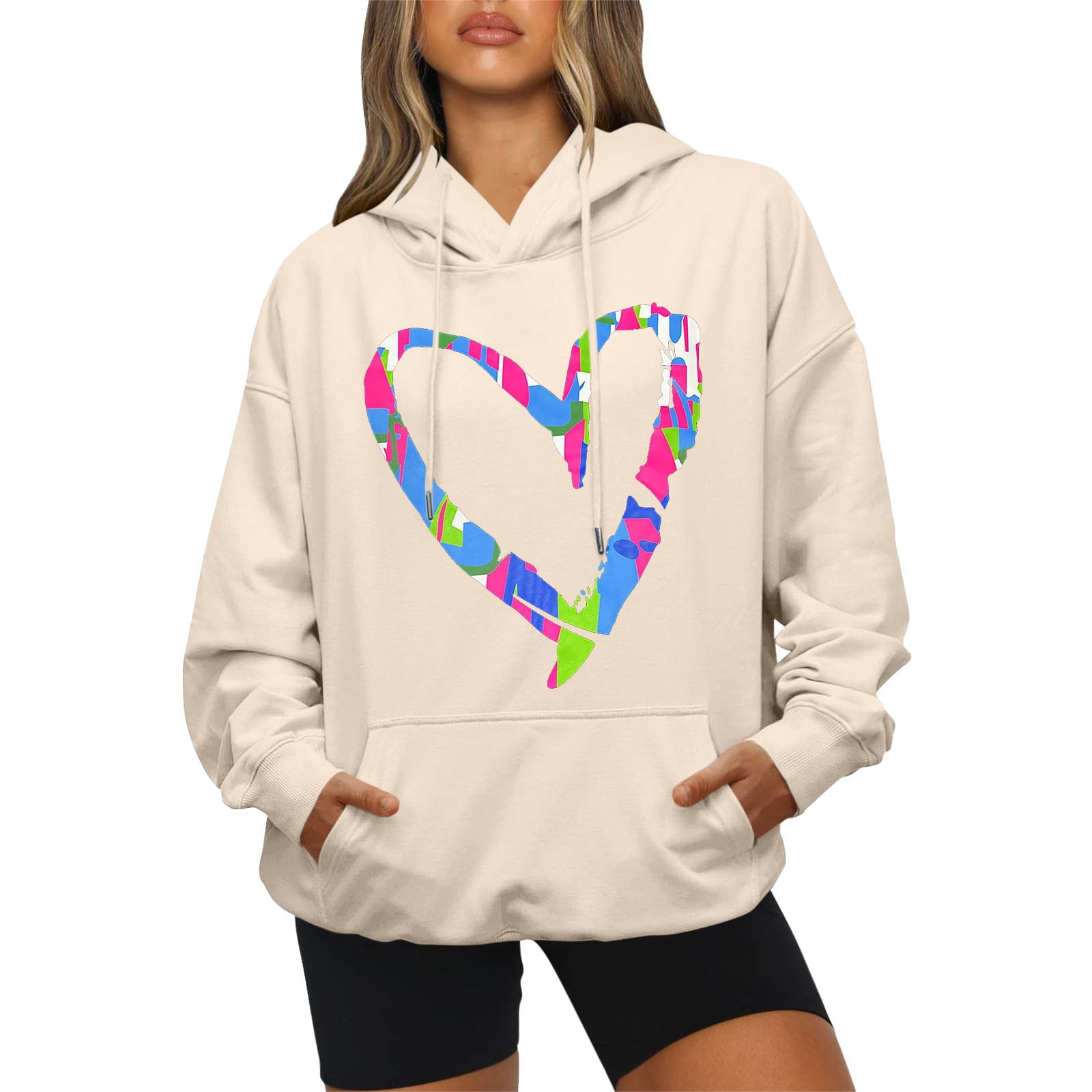 Casual Sweatshirt For Women Hoodies Trendy Graphic Print