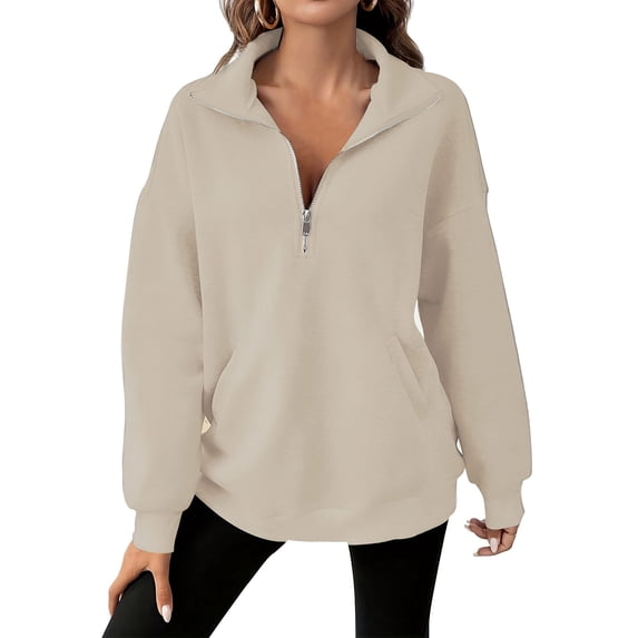 Casual Sweatshirt for Women Long Sleeve Crewneck Fall Clothes Fashion Trendy Outfits Oversized Comfy Pullover Winter Basic