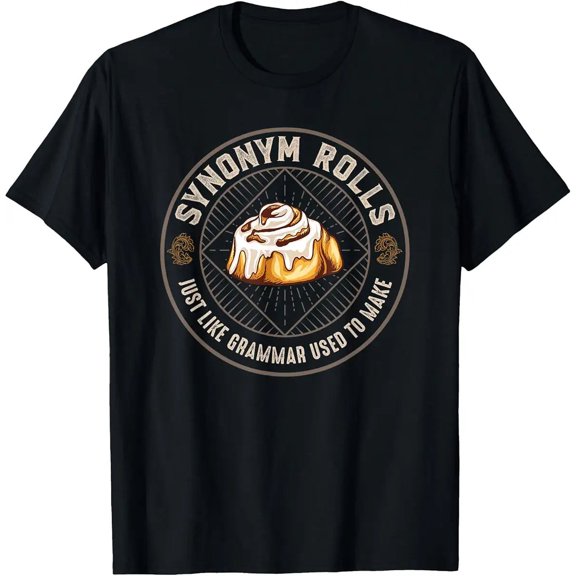 Casual Synonym Rolls Graphic English Language Teacher Gift Unisex T-Shirt, S - 5XL