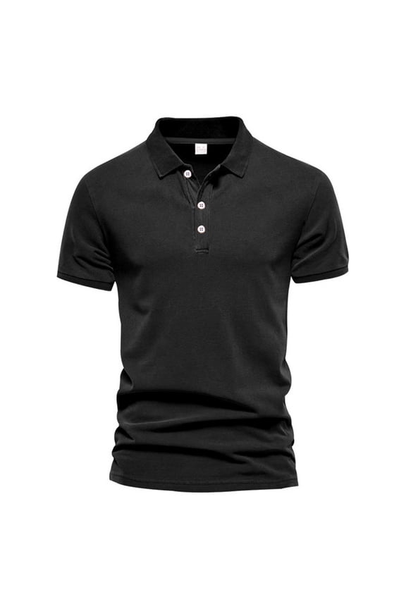 Casual T Shirts for Man Summer Fall Short Sleeve Collared High Neck Basic Tops Shirt Man 2026 Clothing Y2K XXL