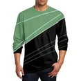 thumbnail image 1 of Casual T Shirts for Men Big and Tall M-5X Plus Size Long Sleeve Round Neck Pullover T-Shirts Basic Color Block Comfort Regular Loose Tops Tshirts, 1 of 3