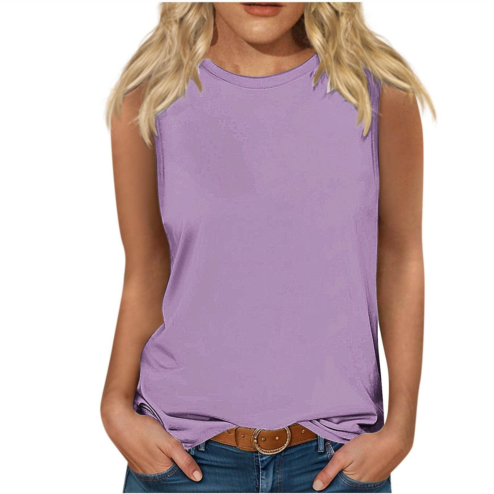 Eytino Plus Size Tank Tops For Women - Loose Fit Sleeveless Tunic Blouse (1X-5X)