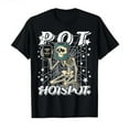 thumbnail image 1 of Casual Tech Humor Graphic Tee, Tops Has "POT HOTSPOT" & Skeleton - WiFi Phone Design, Round Neck Regular Fit T - shirts, Size(S - 5XL), 1 of 5