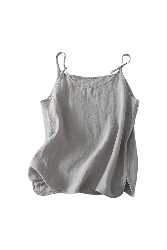 Casual Top for Women Reversible Camisole Double Layering Strap Womens formal Shirts,Dark Gray.2XL