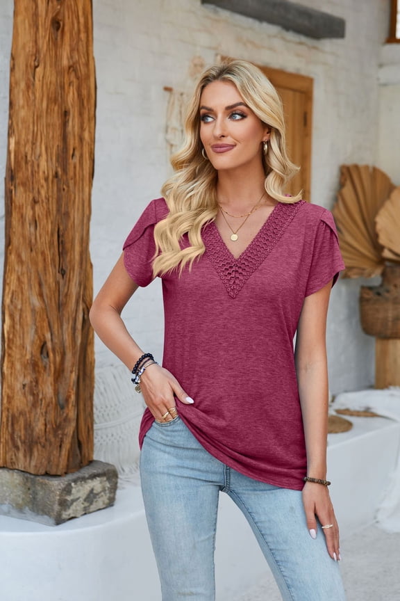 New Casual Tops Plus Size Women's Cheap Clothing And Free Shipping Sales Short Sleeve Tee T Shirts