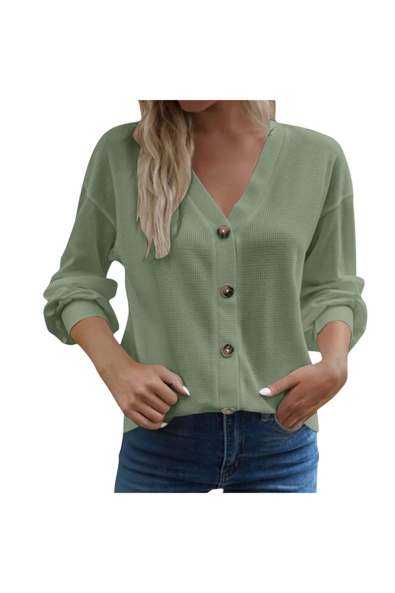 Casual Tops for Women Ladies' Casual Long Sleeved Solid Color Lace Up V-neck Top/shirt Long Sleeve Shirts Spring Clothes Casual Tshirts Basic Tee