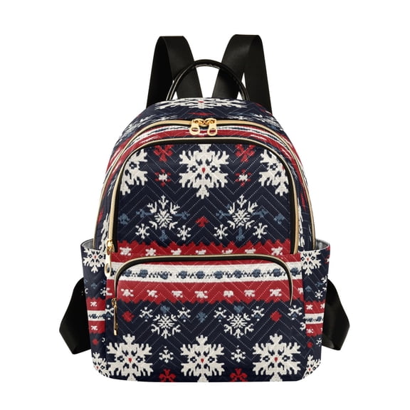 Casual Traditional Geometric Textile Pattern Backpack for School,College and Travel, Water Resistant Bookbag,