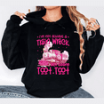 thumbnail image 1 of Casual Train Wreck Graphic Tee T-Shirt Top Hooded long-sleeved Commuting and Breathable black S-2XL, 1 of 7