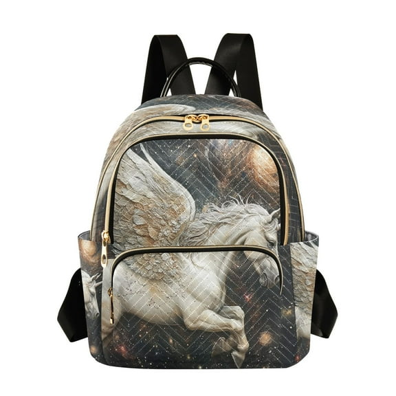 Casual Unicorn in Space Backpack for School,College and Travel, Water Resistant Bookbag,