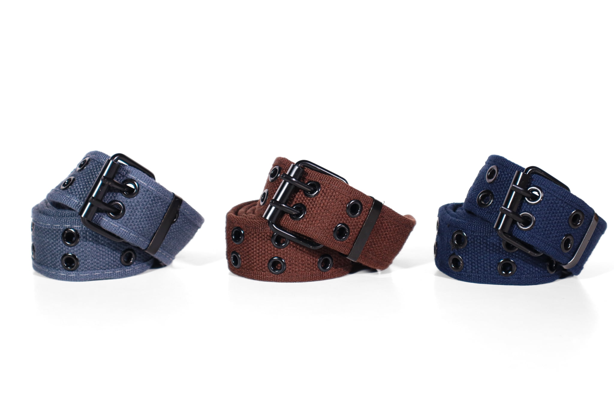 2951 Unisex Canvas Belt Double Grommets Holes For Men And Women 61ODzhLPCiL.  main image 2