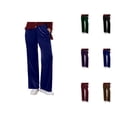 thumbnail image 1 of Casual Velvet Trousers Straight Leg Fall Winter Comfortable Soft Pants Elastic Waist For Daily Wear Fashion Outfit, 1 of 6