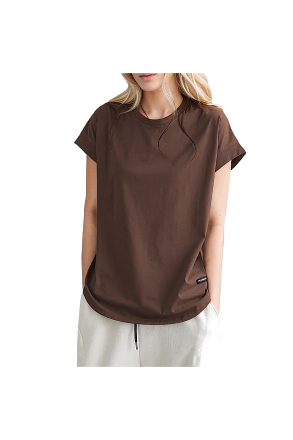 Casual Vintage Lace Short Sleeve T Shirt for Women Loose Fit, , Stylish for Spring/Summer