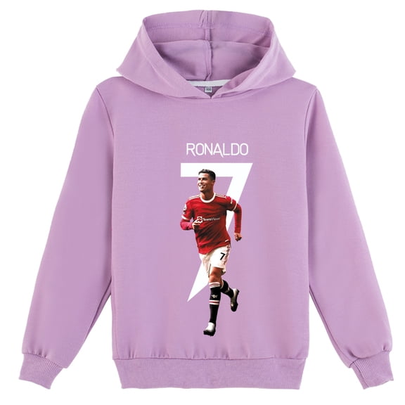 Casual Wear Pullover Cristiano Ronaldo Graphic Hoodie fits Students for School Sports Holidays
