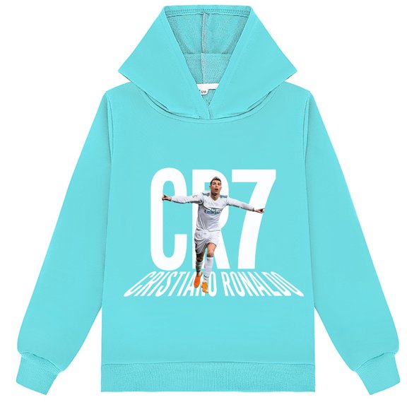 Casual Wear Pullover Cristiano Ronaldo Graphic Hoodie fits Students for School Sports Holidays