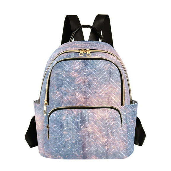 Casual Winter Forest Snowfall Backpack for School,College and Travel, Water Resistant Bookbag,